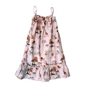 Gymboree Safari Zoo Animals Sundress Dress‎ Girls 8